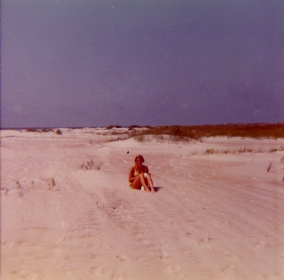 On the Crystal Coast Beach in the summer of ‘71